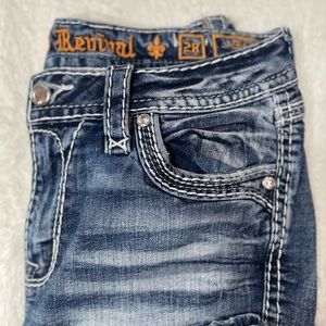 Rock revival mid rise jeans